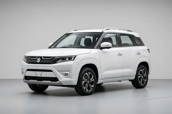White Maruti Brezza SUV Sasaram